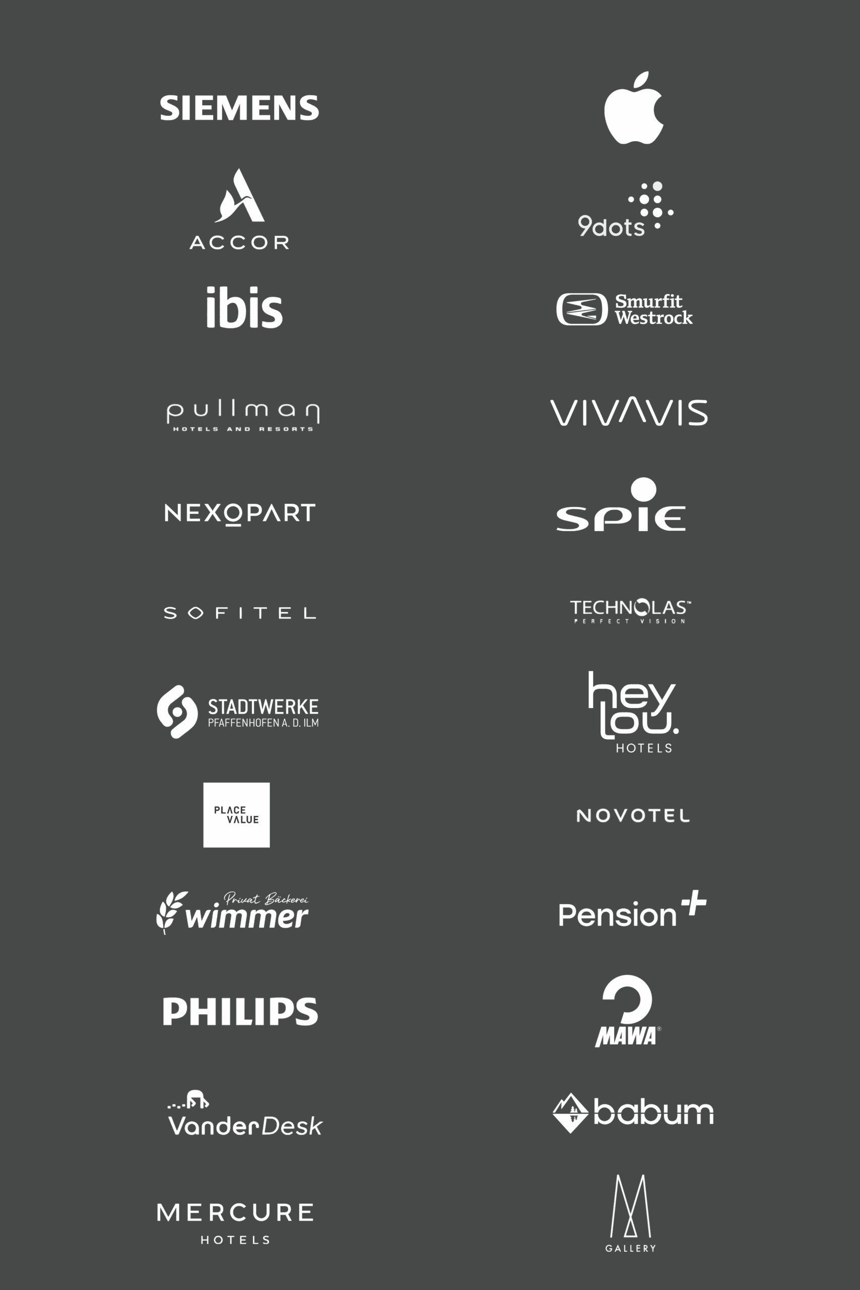 IDEACT Logo Grid mobile IDEACT Better Brands Kunden & Markenprojekte von IDEACT Better Brands